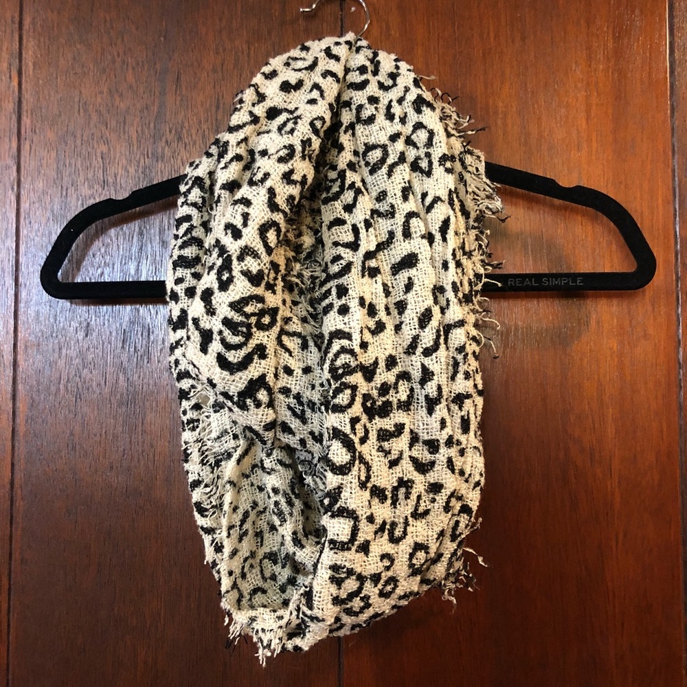 Cheetah Infinity Scarf w/ Fringe